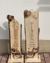 ♥-lich Willkommen Stele