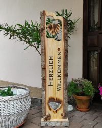 ♥-lich Willkommen Stele