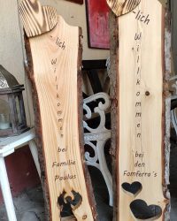 ♥-lich Willkommen Stele