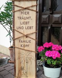 ♥-lich Willkommen Stele wohnen