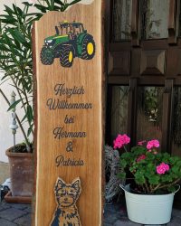 ♥-lich Willkommen Stele